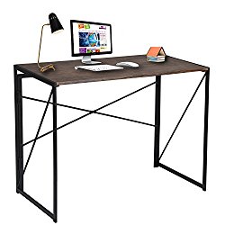 Computer Desk Simple Design Folding Laptop Table For Home Office Study Writing Brown Notebook Desk