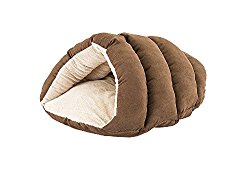 Ethical Pets Sleep Zone Cuddle Cave Pet Bed, 22″, Chocolate