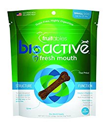 Fruitables 15 Count BioActive Fresh Mouth Dental Chews, Small/7.3 oz