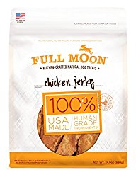 Full Moon All Natural Human Grade Dog Treats, Chicken Jerky, 24 Ounce