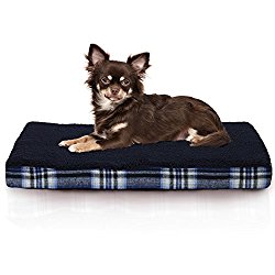 Furhaven Orthopedic Mattress Pet Bed, Small, Midnight Blue, for Dogs and Cats