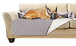 Furhaven Pet Sofa Buddy Pet Bed Furniture Cover, X-Large, Gray/Mist
