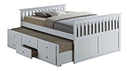 Broyhill Kids Marco Island Full Captain’s Bed with Trundle, White