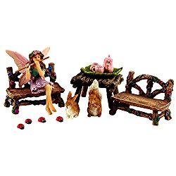 Fairy Garden – Accessories & Miniature Garden Fairy Figurine (14 Piece Set) – Supplies by Pretmanns