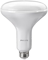 Philips LED BR40 Warm Glow Dimmable 800-Lumen, 2700-2200-Kelvin, 10-Watt (65-Watt Equivalent) Flood Light Bulb with E26 Medium Base, Soft White, 6-Pack