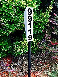 Solar Lighted Address Sign – Bright Custom House Plaque to help Emergency Vehicles and Visitors locate your home