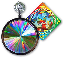 Suncatcher – Axicon Rainbow Window – Includes Bonus “Rainbow on Board” Sun Catcher
