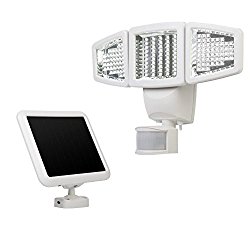 Sunforce 82153 150-LED Triple Head Solar Motion Light, 1000 Lumen Output, 30ft. (9.1m) Detection Distance, 180 degrees Detection Range, Fully weather resistant and can be mounted almost anywhere
