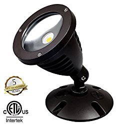 TOPELE 1100LM LED Flood Light, LED Outdoor Security Light, Exterior Flood Lights Fixture with CREE LED Source for Landscape Light, Commercial, Home, Garden, Yard, Waterproof, Brown