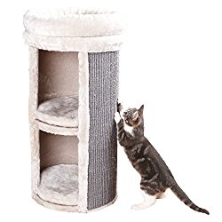 TRIXIE Pet Products Mexia 2-Story Cat Tower, Gray