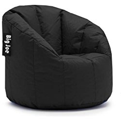 Big Joe Milano Bean Bag Chair Multiple Colors, Provides Ultimate Comfort, Great for Any Room (Limo Black)