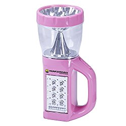 3 in 1 LED Lantern, Flashlight and Panel Light, Lightweight Camping Lantern By Wakeman Outdoors (For Camping Hiking Reading and Emergency) (Pink)