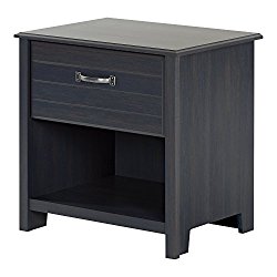 South Shore Ulysses 1-Drawer Nightstand, Blueberry
