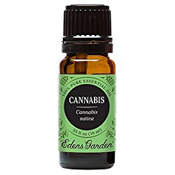 Cannabis 100% Pure Therapeutic Grade Essential Oil by Edens Garden – 10 ml, GC/MS tested