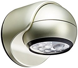 LIGHT IT by Fulcrum 20031-101 6-LED Wireless Motion Sensor Weatherproof Porch Light, Silver