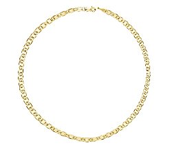 14k Real Yellow Gold Mariner Chain Anklet Ankle Bracelet 10 Inches 1.2 Mm