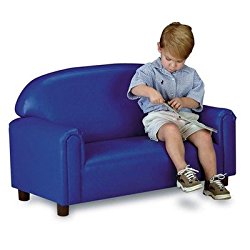 Brand New World Preschool Premium Vinyl Upholstery Sofa – Blue