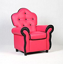 Costzon Deluxe Children Recliner Kids Sofa Chair Couch Living Room Furniture (Pink)