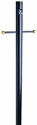 Design House 502047 Lamp Post with Cross Arm and Photo Eye, Black