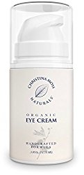 Eye Cream Moisturizer Organic & Natural Ingredients. Anti Wrinkle Anti Aging Firming Skin Care For Under Eyes. Unscented.