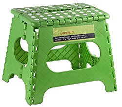 Greenco Super Strong Foldable Step Stool for Adults and Kids – 11 inches in Height, Holds up to 300 Lb