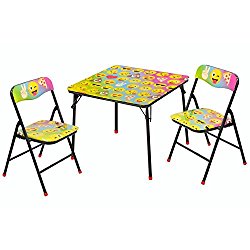 Emoji 3-Piece Table and Chair Set