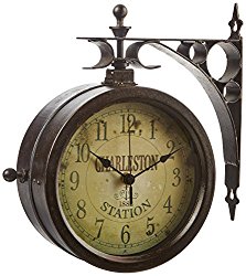 Infinity Indoor/Outdoor 8″ The Charleston Double Sided Clock & Thermometer – 12430CT-RUV2