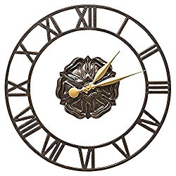 Whitehall Products Rosette Floating Ring 21-in. Indoor/Outdoor Wall Clock
