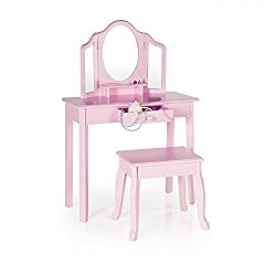 Guidecraft Vanity and Stool Children’s Furniture – Pink G87403