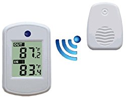 Ambient Weather WS-04-WHITE Wireless Thermometer with Indoor and Outdoor Temperature (White)