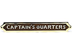 Captain’s Quarters Hand Crafted Premium Wooden Nautical Wall Decor Plaque | Captain’s Maritime Nursery Home Wall Decor | Nagina International
