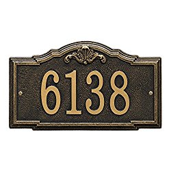 Custom Gatewood Standard Wall Address Plaque 16”W x 10”H (1 Line)