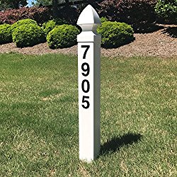 Essex House Address Marker Post – Includes House Number – No Digging Required