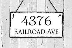 Fully Customizable Slate Home Address Plaque