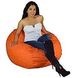 Bean Bag Chair 3 Foot Small Cozy Foam Filled Beanbag Protective Liner and Removable Microfiber Cover from Cozy Sack