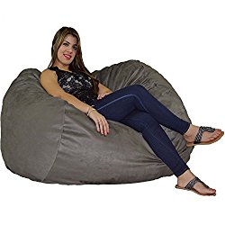 Bean Bag Chair 5′ With 29 Cubic Feet of Premium Foam inside a Protective Liner Plus Removable Machine Wash Microfiber Cover by Cozy Sack