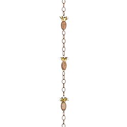 Good Directions Pineapple Pure Copper 8.5-Foot Rain Chain