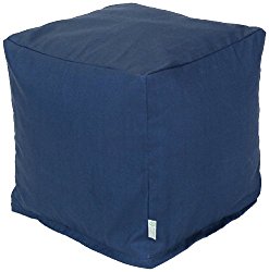Majestic Home Goods Navy Blue Solid Cube, Small