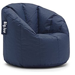 Ultimate Comfort Big Joe Milano Bean Bag Chair with Ultimax Beans in Great for Any Room in Multiple Colors (Navy)
