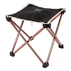 Bry Protable Folding Stool Aluminum Oxford Cloth Stool Chair For Camping Fishing Traveling Beach