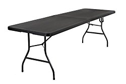Cosco Products Deluxe Folding Table, Black