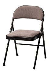 Meco 4-Pack Deluxe Fabric Padded Folding Chair, Cinnabar Frame and Corrin Fabric Seat and Back