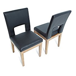 BBO Poker Helmsley Dining Chairs, Set of 2, Rustic Walnut