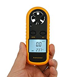 C-Zone 2016 Hot Digital LCD CFM/CMM Thermo Anemometer + Infrared Thermometer For Wind Speed Gauge Meter Temperature