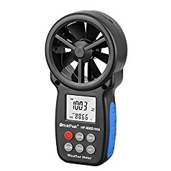 HOLDPEAK 866B-WM Digital Anemometer Handheld Wind Speed Meter for Measuring Wind Speed, Temperature and Wind Chill with Backlight and Max/Min