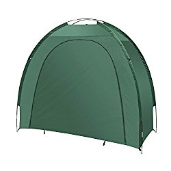 ALEKO BS70GR Bike Shed Bicycle Protective Waterproof Outdoor Storage 82 X 70 X 34 Inches, Green Color