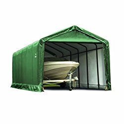 ShelterLogic Shelter Tube Storage Shelter, 12 x 20 x 11-Feet, Green
