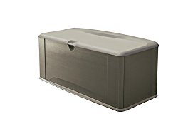 Rubbermaid Deck Box with Seat, Extra Large, 120 Gal., 16 cu. ft., Olive Steel (FG5E3900OLVSS)