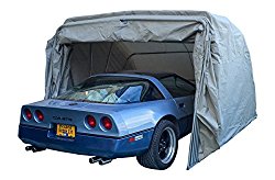 Ikuby Super Sturdy Heavy Duty Portable lockable Carport: all Weatherproof Anti UV Waterproof Retractable Car Shed – Steel Frame Auto Shelter For Maximum Durability – Full Protection Vehicle Garage