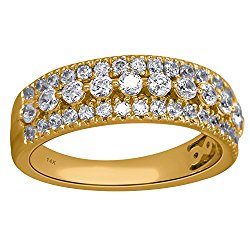14K Gold 1/2cttw Diamond Anniversary Ring
